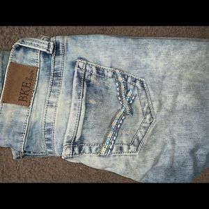 Buckle Skinny Jeans